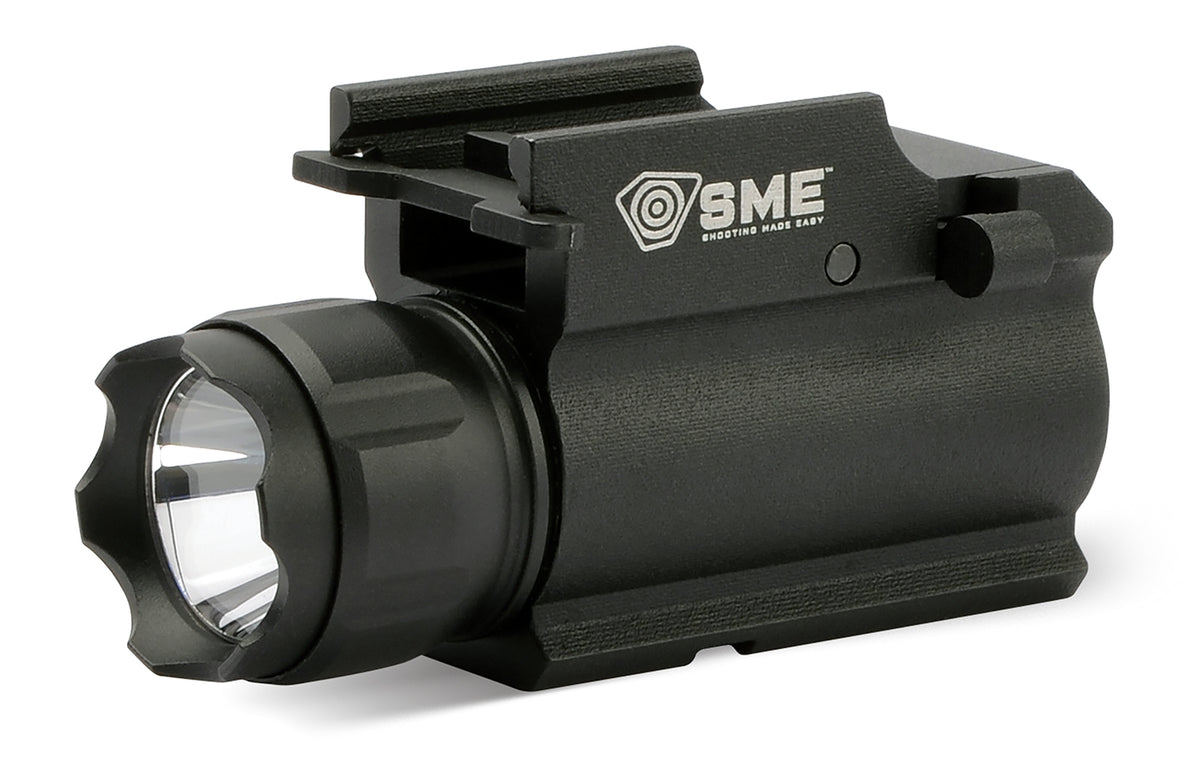 SME Rail Mounted Pistol Light 250 Lumens Black Cree LED 165 Yard Beam