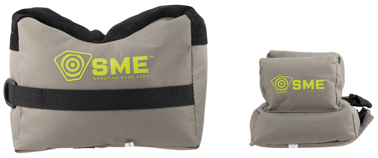 SME SMEGRF Rifle Sighting Shooting Rest, Front & Rear Poly Bead Bags, Suede Leather Surface, 600D Polyester