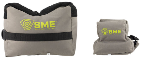 SME SMEGRF Rifle Sighting Shooting Rest, Front & Rear Poly Bead Bags, Suede Leather Surface, 600D Polyester