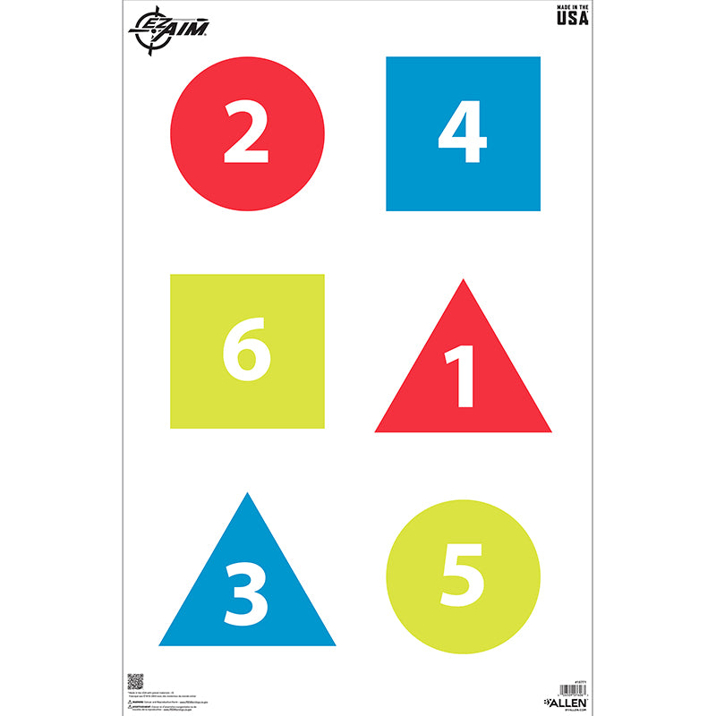 EZ Aim 23x35 Command Paper Target, 50-Piece Set - Allen