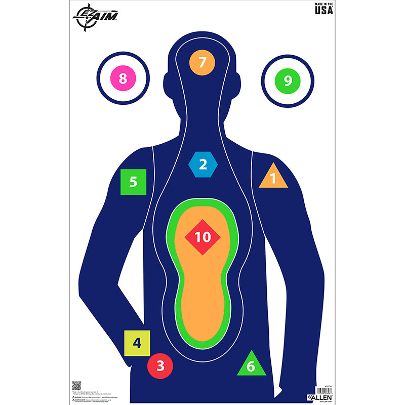 EZ Aim 23x35 Command Silhouette Paper Target, 50-Piece Set