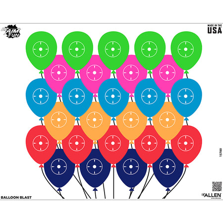 EZ Aim 24x19 Fun Balloon Blast Paper Shooting Target, 4 Pk