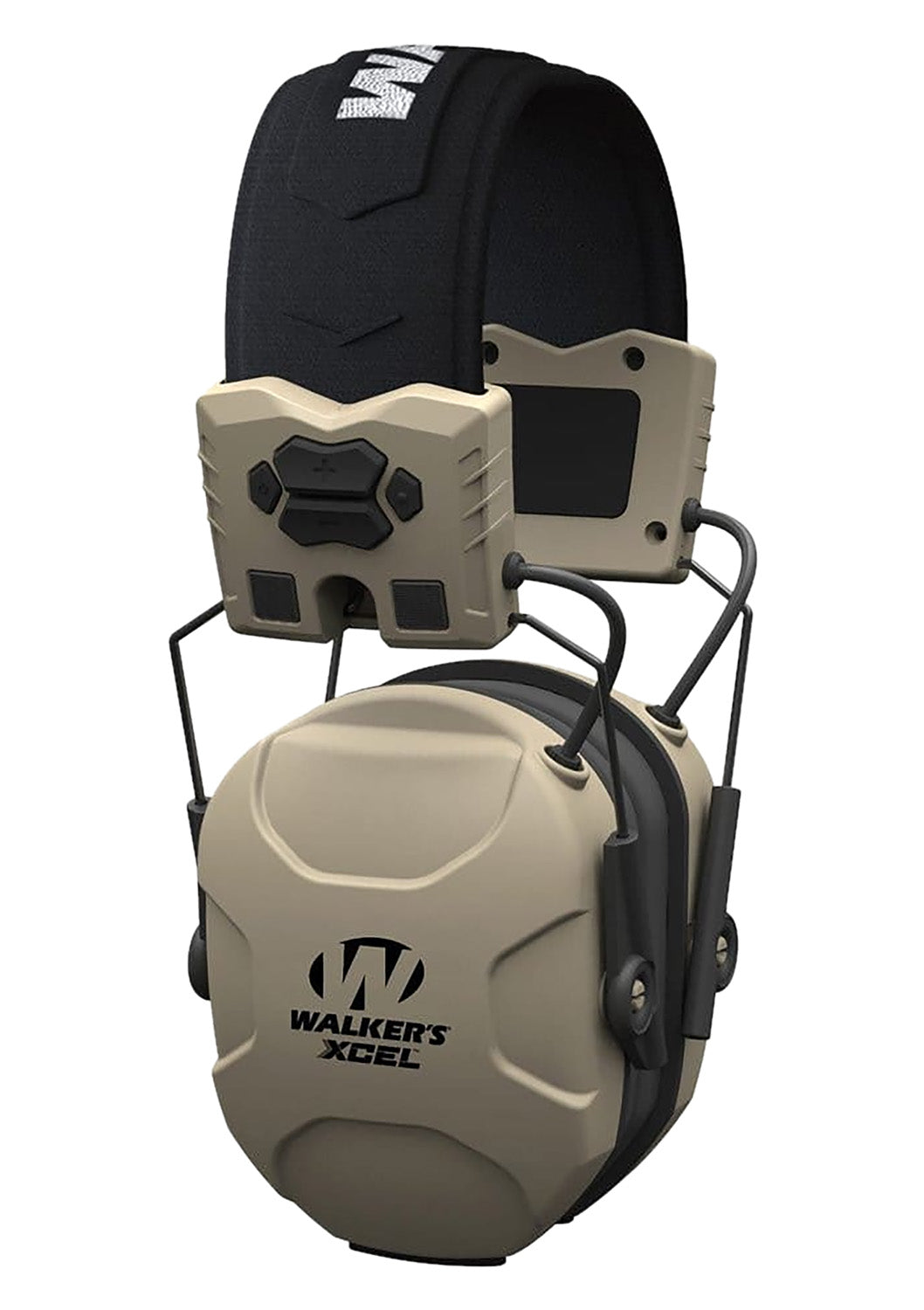 Walker's XCEL 100 GWPXSEM Advanced Digital Hearing Muff 26 dB Gray/Black Polymer Over the Head