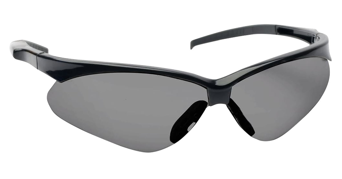 Walker's Crosshair Shooting Safety Glasses, Smoke Gray Polycarbonate Lens, Black Frame
