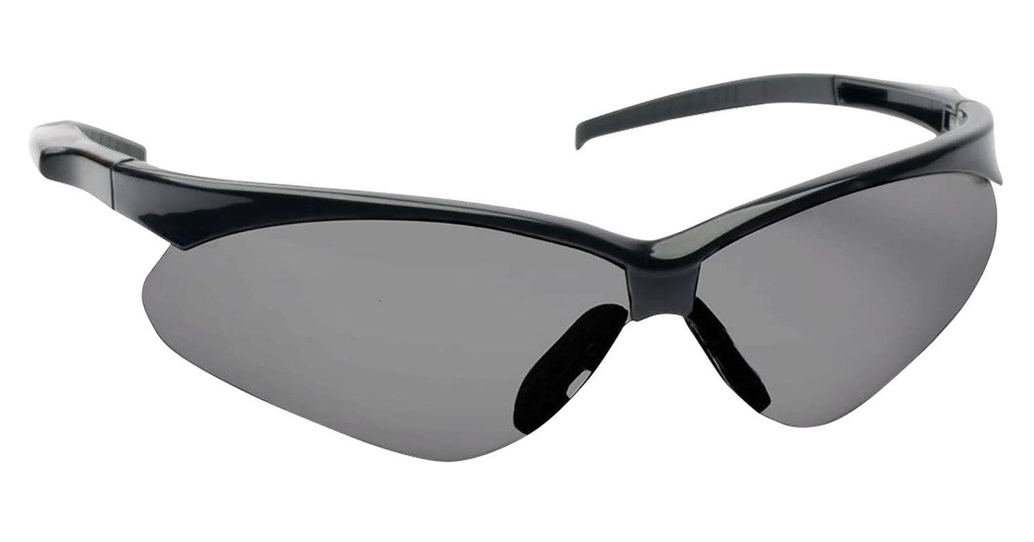 Walker's Crosshair Shooting Safety Glasses, Smoke Gray Polycarbonate Lens, Black Frame