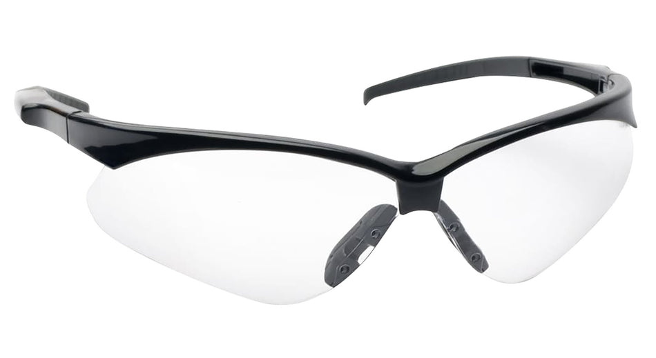 Walker's Crosshair Shooting Safety Glasses, Clear Polycarbonate Lens, Black Frame