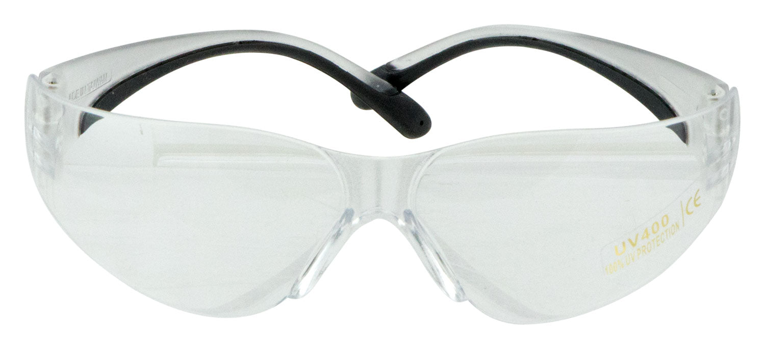 Walker's Clearview Youth Shooting Safety Glasses, Clear Polycarbonate Lens, Clear Frame