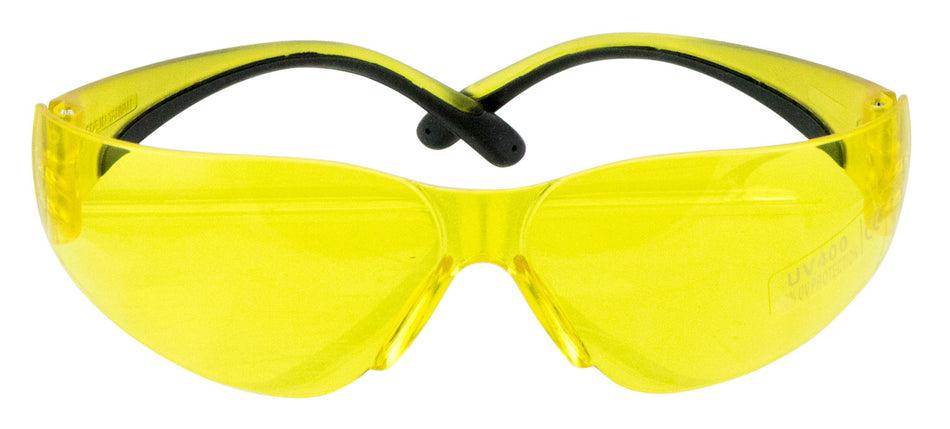 Walker's Clearview Youth Shooting Safety Glasses, Yellow Polycarbonate Lens, Yellow Frame