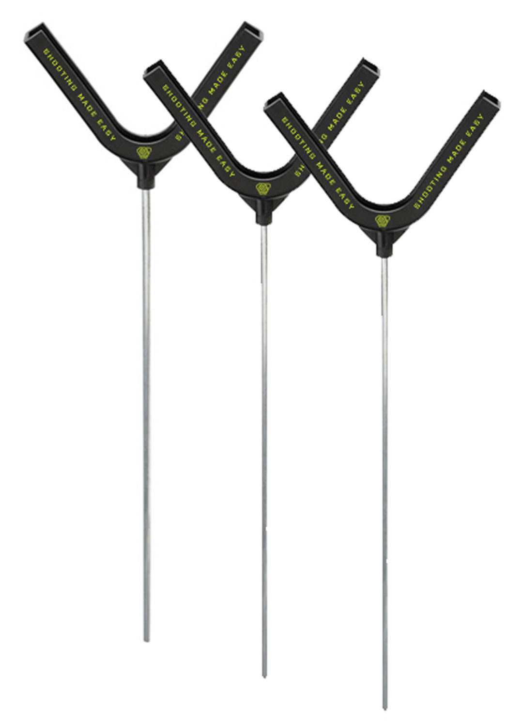 SME SMECTH Ground Stake Clay Target Holder Black Polymer 3 Count
