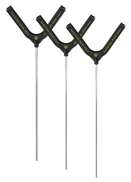 SME SMECTH Ground Stake Clay Target Holder Black Polymer 3 Count