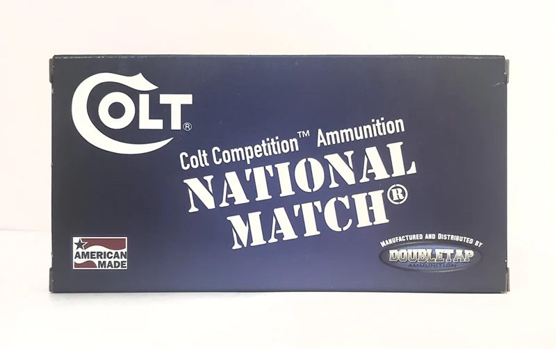 DoubleTap Colt National Match .38 Special 125 grain FMJ FP ammunition