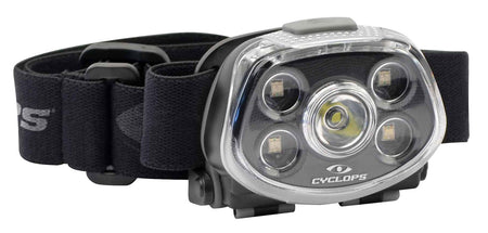 Cyclops XP Force Headlamp 350 Lumens White Red Green Cree LED Five Modes Water Resistant Black