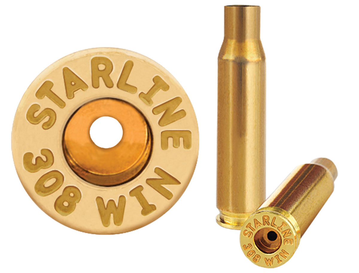 Starline 308 Win / 7.62x51mm NATO Unprimed Rifle Brass Cases 50 Per Bag