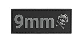 G-Code 9mm Grey and Black Velcro Caliber Identification Patch