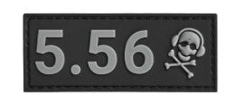 G-Code 5.56 Grey and Black Velcro Caliber Identification Patch