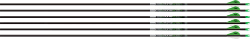 Easton Axis 5MM 400 HalfOut 6-Pack Arrow Set with 2" Blazer Vanes