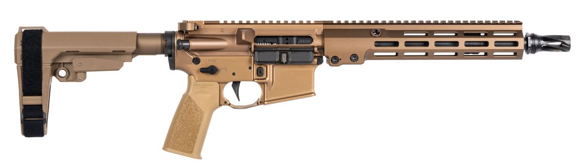Geissele Automatics 08561S Super Duty MOD1 5.56 NATO No Magazine 11.50" Threaded Barrel, Desert Dirt Cerakote Aluminum Receiver w/Picatinny Rail, M-LOK Handguard, DD Polymer SB Tactical SBA3 Brace, Mi