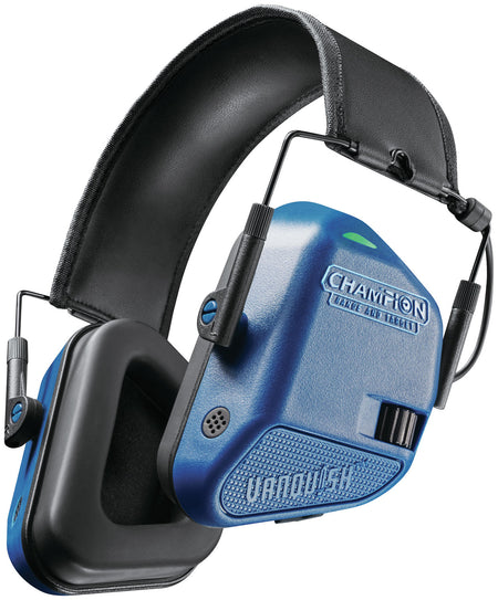 Champion Targets Vanquish Electronic Muff 22NRR Over the Head Blue/Black Auto Shut-Off