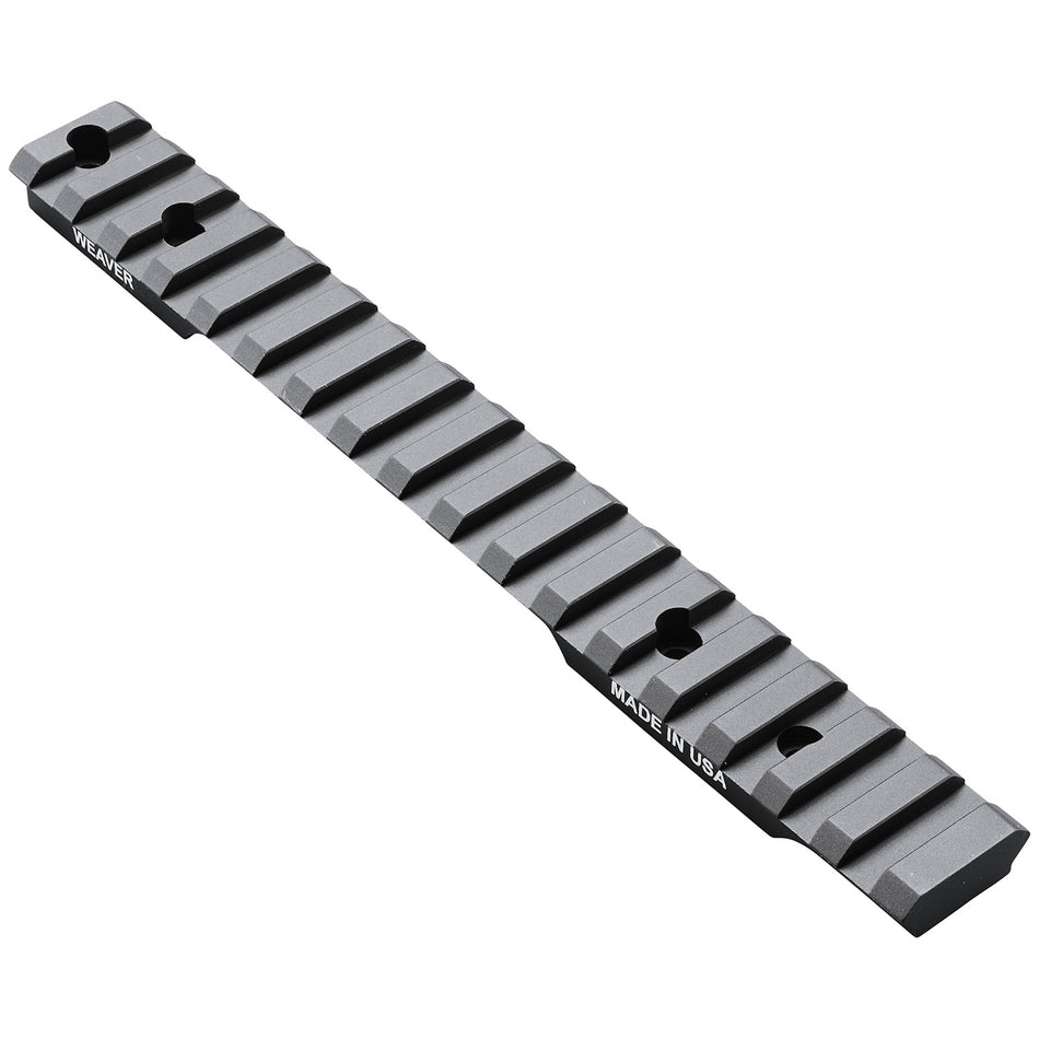Weaver Mounts 99491 Picatinny Multi-Slot Extended Base Savage 10/11/12/14/16 Short Action Black Aluminum