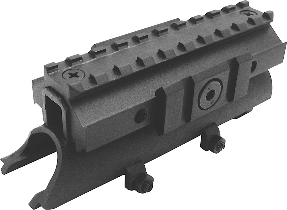 NcStar MTSKS SKS Rifle See-Through Tri-Rail Receiver Cover, Anodized Aluminum, Black