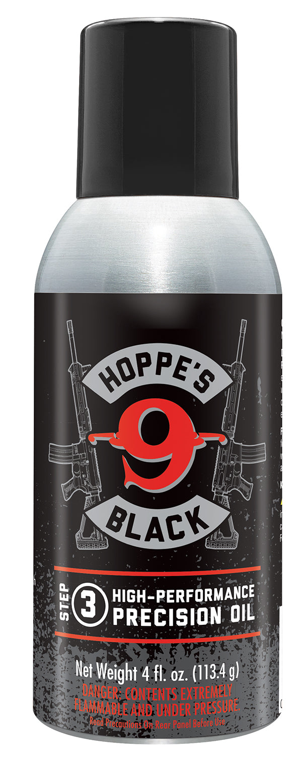 Hoppe's Black Precision Gun Oil Aerosol 4 oz Can with Extension Tube