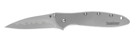 Kershaw Leek 3 Inch Composite Silver Drop Point Folding Pocket Knife