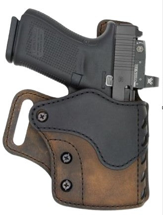 Sabre Series OWB Holster Size 1 Brown/Black 4.5" Barrel