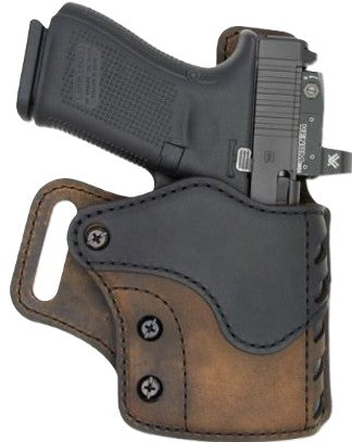 Sabre Series OWB Holster Size 2 Brown/Black 4.25" Barrel