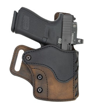 Sabre Series OWB Holster Size 4 Brown/Black 3.0" Barrel