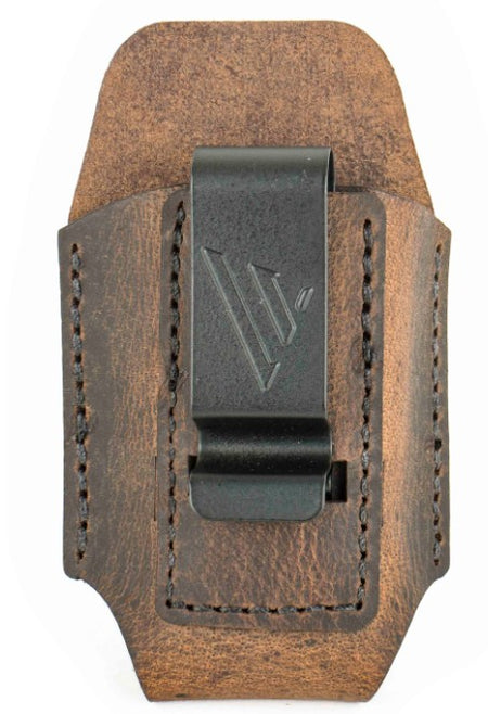 Versacarry Brown Double Stack IWB Magazine Carry Pouch