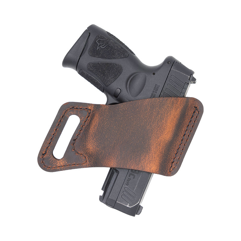 Versacarry Arma Leather OWB Holster - Brown, Right Hand, Size 6