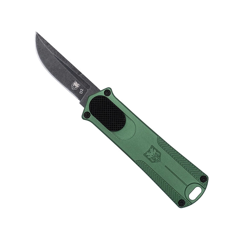 CobraTec 952 Drop Point Out-the-Front Knife 1.75 Inch OD Green