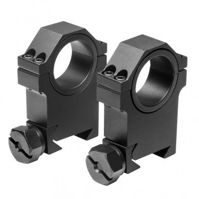NcSTAR 30mm HD Weaver Scope Rings 1 Inch Insert High Profile Black