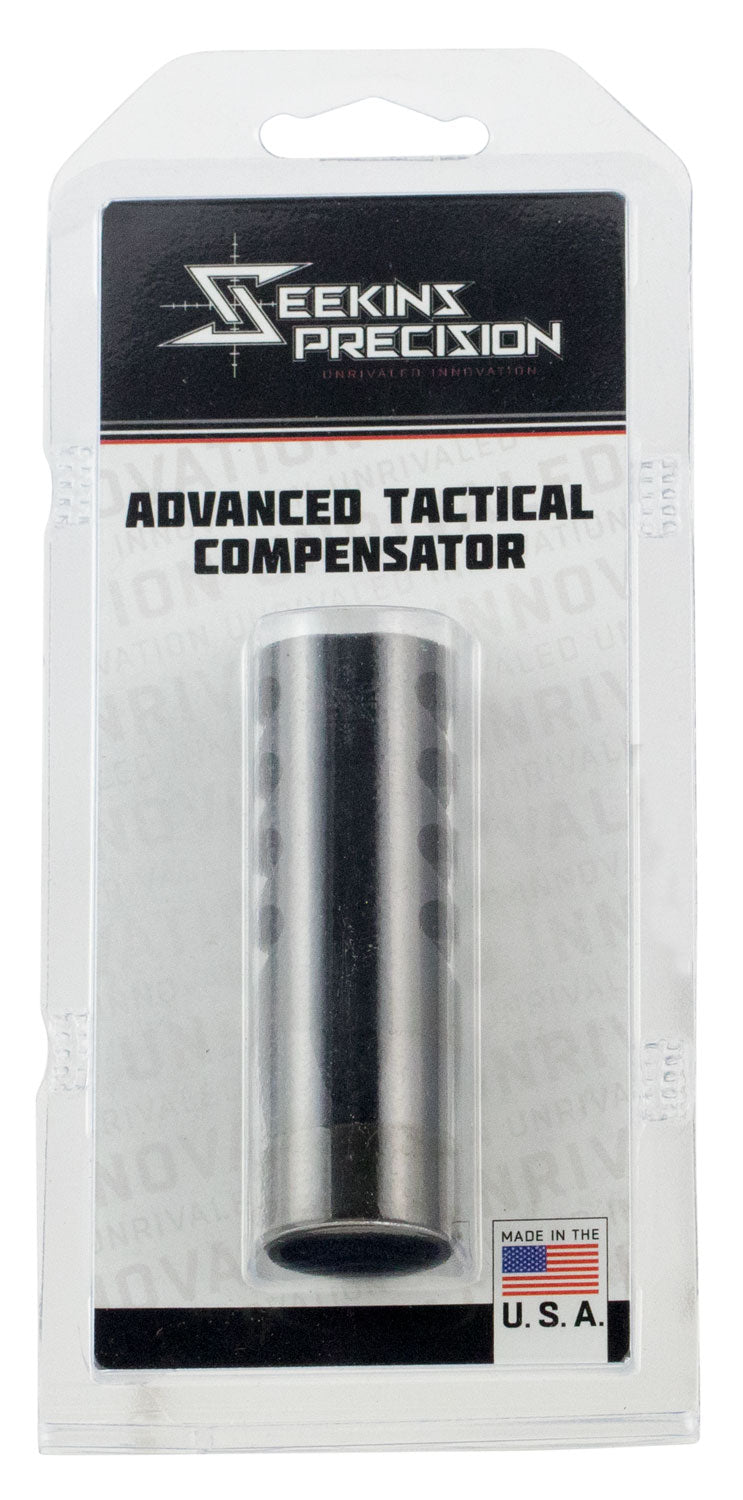 Seekins Precision Advanced Tactical Muzzle Brake Black Melonite 1/2"-28 tpi for 5.56 NATO AR-15