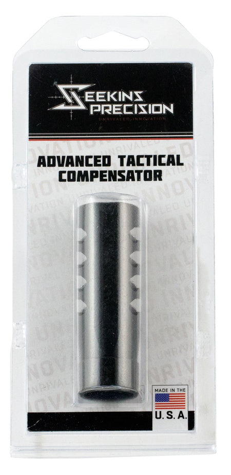 Seekins Precision Advanced Tactical Muzzle Brake Black Melonite 5/8"-24 tpi for 7.62x51mm NATO AR-10