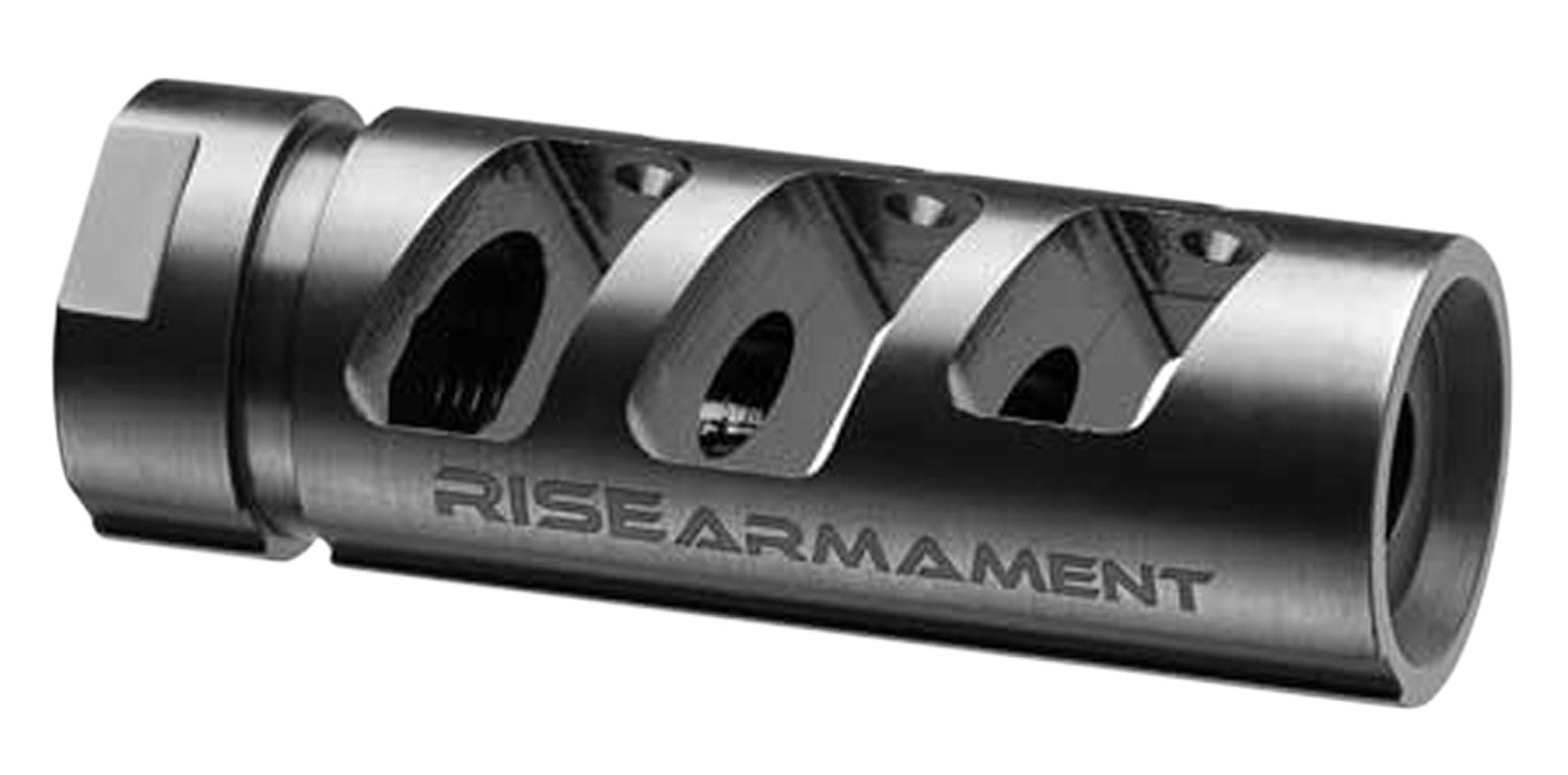 Rise Armament RA-701 AR-15 Compensator 5.56 NATO Black Nitride 416R Stainless Steel 1/2-28 tpi 2.50" OAL