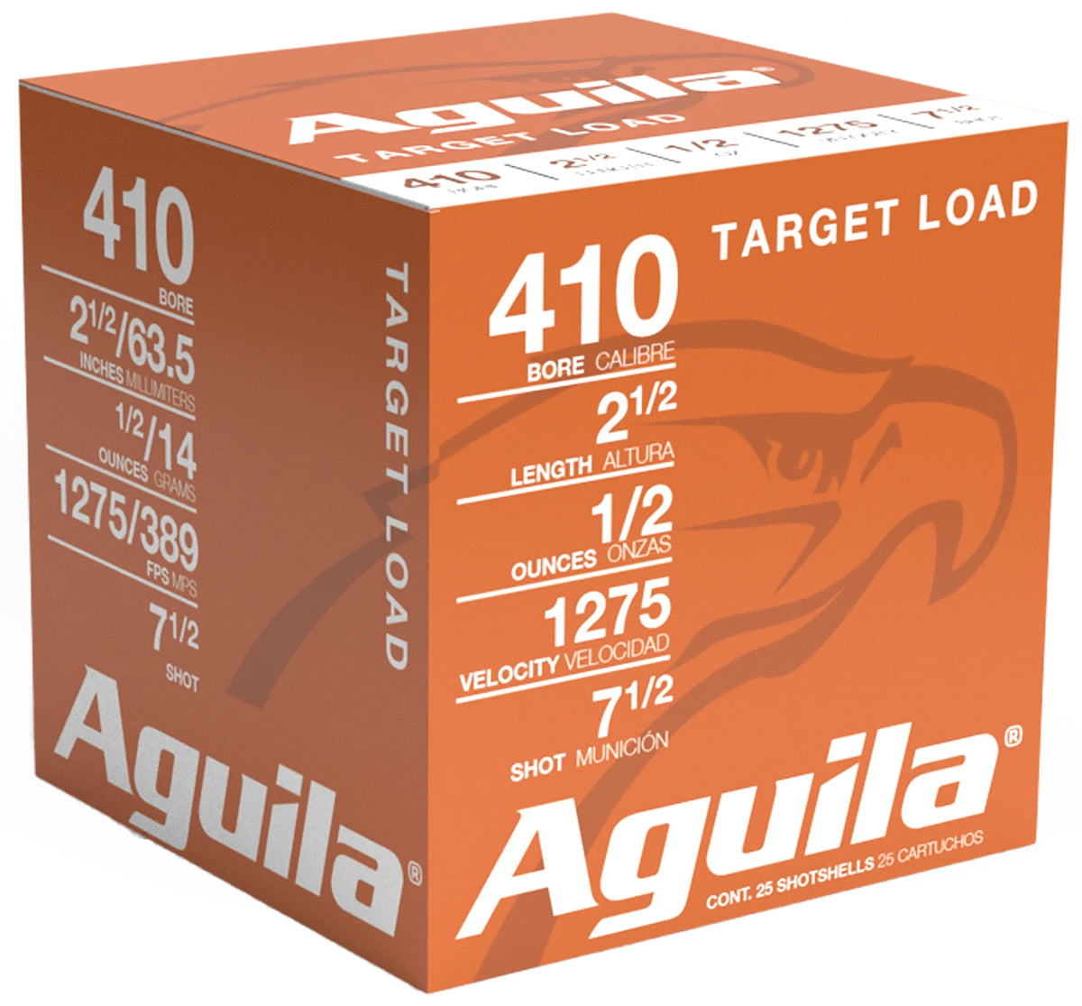 Aguila Sub-Gauge High Velocity Shotgun Ammo .410 Bore 2.5 in 1/2 oz #7.5