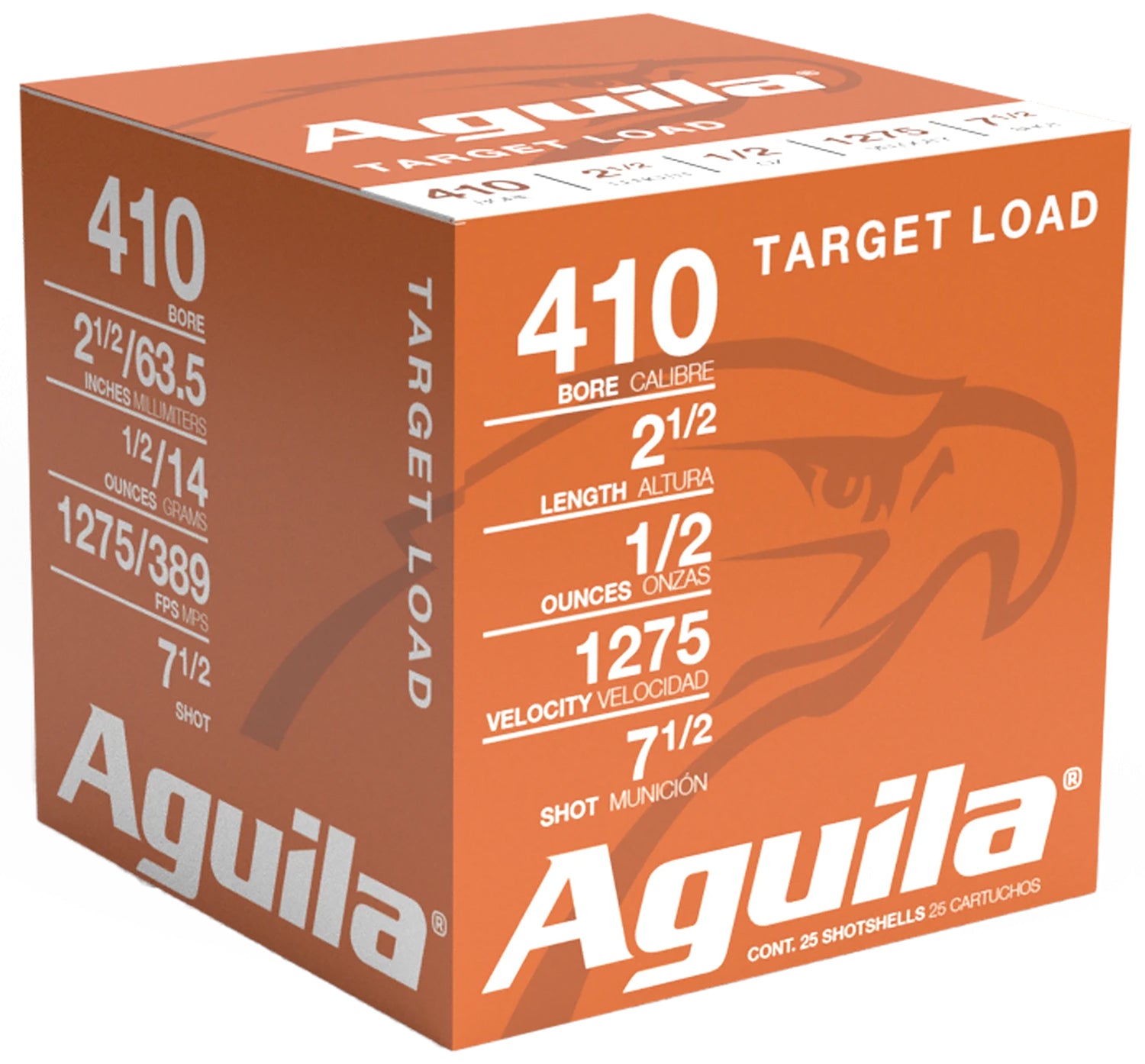 Aguila Sub-Gauge High Velocity Shotgun Ammo .410 Bore 2.5 in 1/2 oz #7.5