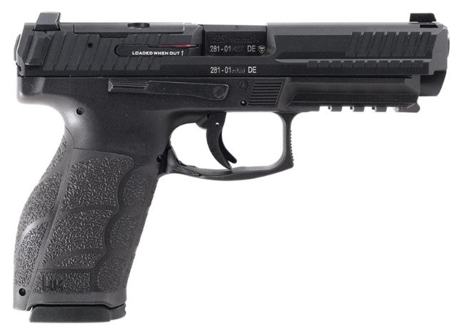 HK 81001067 VP9A1 *CA Compliant Full Size 9mm Luger 10+1 4.53" Optic Ready/Serrated Slide, Black Polymer Frame w/Picatinny Rail, Interchangeable Backstrap Grip, Ambidextrous