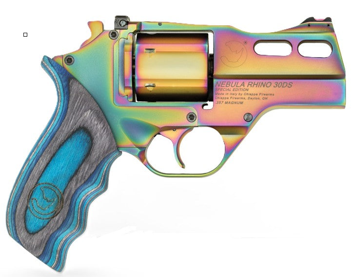 Chiappa Firearms CF340354 Rhino 30SAR 357 Mag 6 Shot 3" Nebula PVD, Blue Laminate Grip