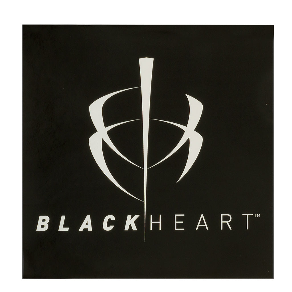 BlackHeart 5in. x 5in. UV Coated Chrome Decal