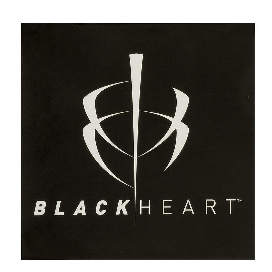 BlackHeart 5in. x 5in. UV Coated Chrome Decal