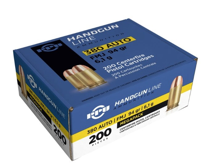 Prvi Partizan  .380 ACP/Auto 94 grain Full Metal Jacket ammunition