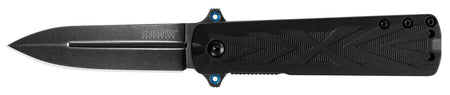 Kershaw Barstow 3960 3" Folding Plain Black Oxide Spear Point 8Cr13MoV SS Blade Black Glass-Filled Nylon Handle Deep-Carry Clip