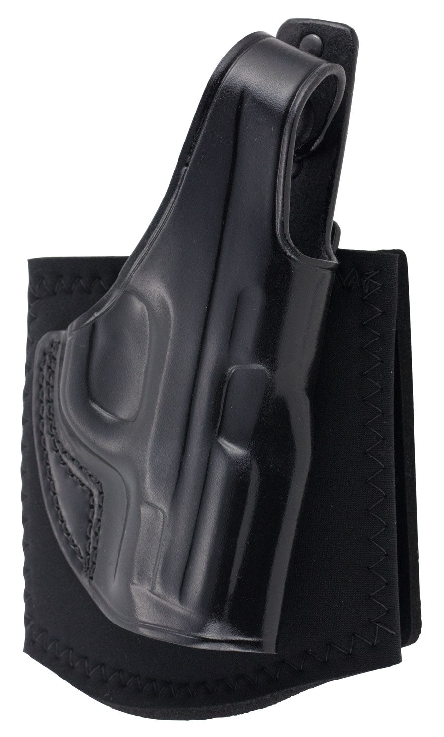 Galco AG652B Ankle Glove Neoprene Band Black Leather Holster S&W M&P Shield/Shield Plus Right Hand