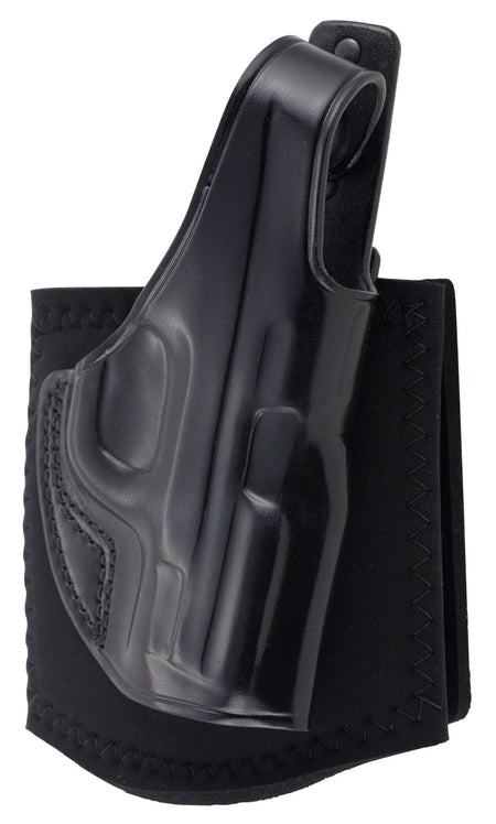 Galco AG652B Ankle Glove Neoprene Band Black Leather Holster S&W M&P Shield/Shield Plus Right Hand