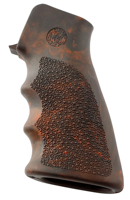 Hogue 15016 OverMolded Rubber Pistol Grip Red Lava Cobblestone Finger Grooves for AR-15