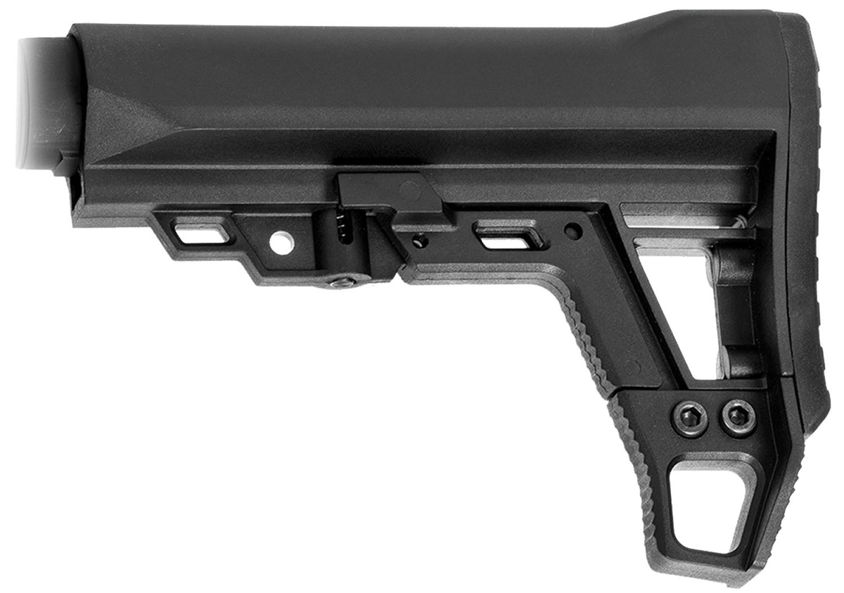 Aim Sports ARAMSO1 AR-Platform 6-Position Collapsible Buttstock with Ambidextrous QD Mount, Black