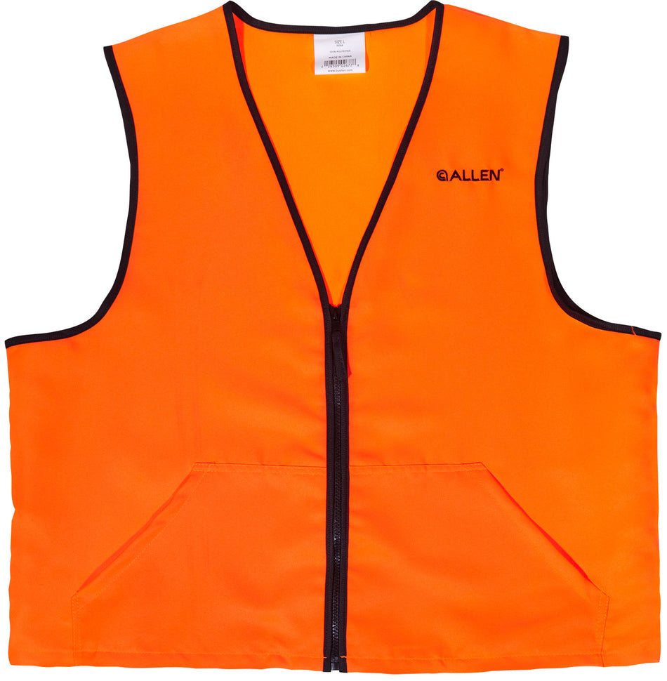 Allen Deluxe Hunting Safety Vest Large Orange Polyester 15766