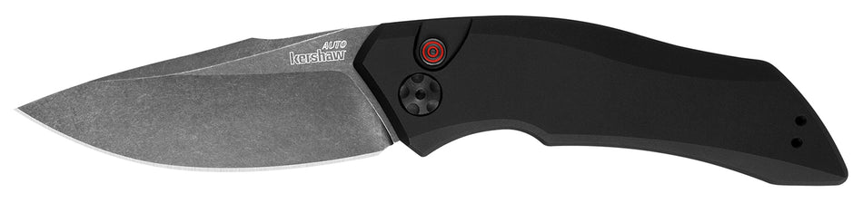 Kershaw Launch 4 Compact Auto Knife 1.90" Spear Point CPM 154 Blade Black DLC Coating Black Aluminum Handle & Clip